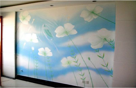 凤县画墙绘怎么画好白云的蓬松感？