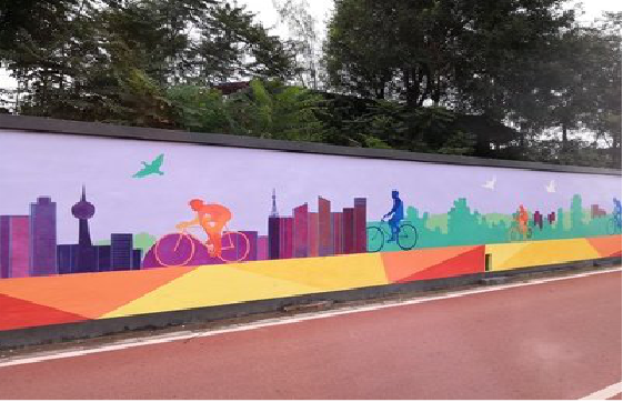 凤县墙体彩绘-围墙