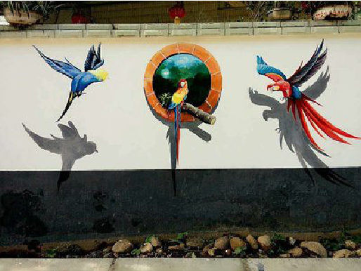 凤县视觉错位-3D墙绘设计