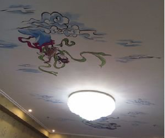凤县如何快速绘制天花板上的手绘墙？